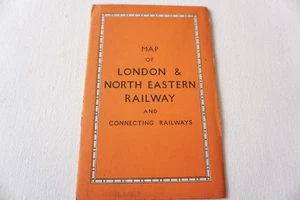 1930 LNER London & Connecting Railways Map LNER Pocket Map  - Picture 1 of 7