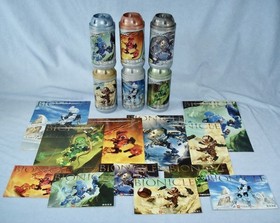 2001 Lego Bionicle ORIGINAL TOA MATA  (8531 - 8536) in Canisters&nbsp;+ rare Posters 