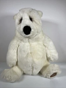 DAKIN PLUSH WHITE FAIRBANKS LOU RANKIN FRIENDS 14" POLAR BEAR STUFFED ANIMAL COL - Picture 1 of 8