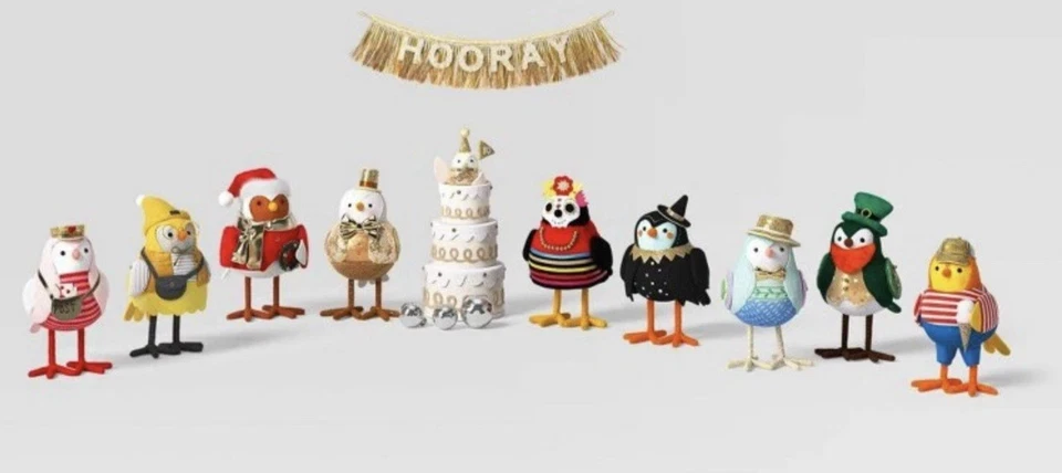 New! 2025 Ltd Edn Target Wondershop Featherly Friends REUNION Anniversary Birds - Image 1 of 3