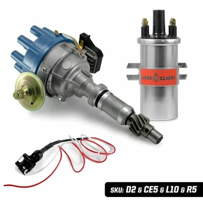 Range Rover Defender V8 35D Distributor Lucas DLB198 High Energy Coil 3.5 3.9 - Image 1 of 4