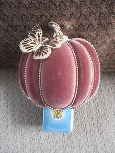 NEU Bath & Body Works Mauve Wildleder Kürbis leuchtender Wandblumen-Stecker ~ Schmetterling - Bild 1 von 1