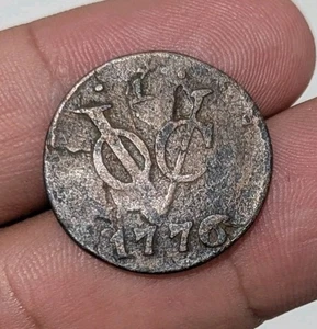 1776 Niederlande VOC 1 Duit New York Penny Gelderland Unabhängigkeit DATUM Münze_V78 - Bild 1 von 6
