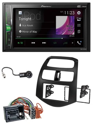 Pioneer 2DIN MP3 DAB USB Bluetooth Autoradio für Chevrolet Spark ab 2013 - Bild 1 von 4