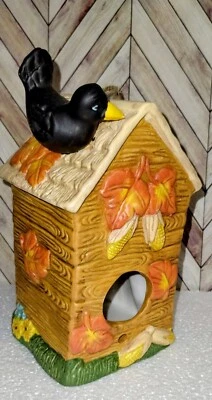 Ceramic Bird House Decor — 第 1/4 张图片