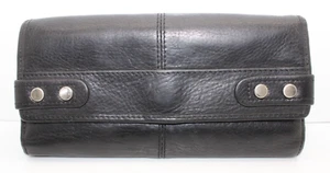 Vintage Women's Black Leather Fossil Bentley Tri Fold Wallet SL2035 - Picture 1 of 11