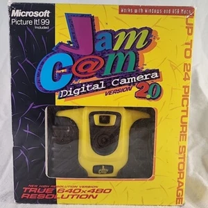 Digital Camera Jam Cam 2.0 KB Gear Vintage Microsoft Picture It 1999 New Open  - Picture 1 of 6
