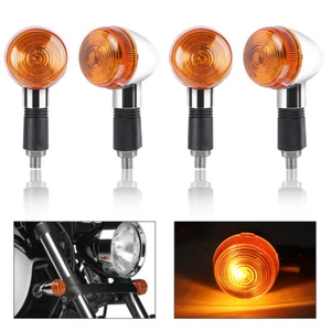 4PCS Motorcycle Turn Signal Lights Blinker For Yamaha V Star 650 950 1100 1300 - Picture 1 of 8