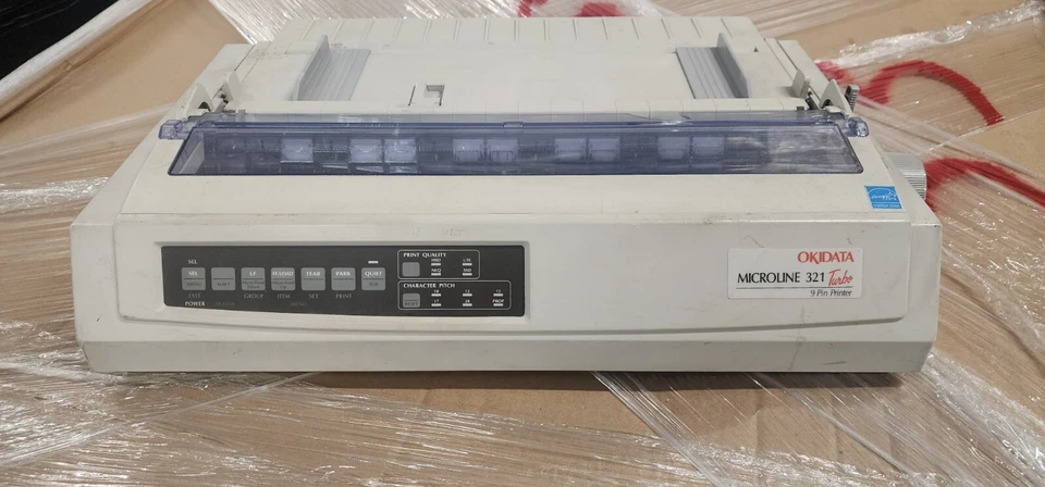 Oki Microline 321 Turbo Point of Sale Dot Matrix Printer Used Working - Image 1 of 1