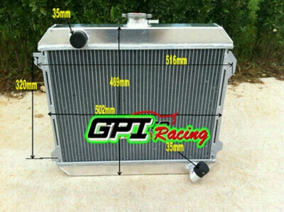 3 Row aluminum radiator for DATSUN 510 610 620 710 720 L20B Manual MT - Image 1 of 4