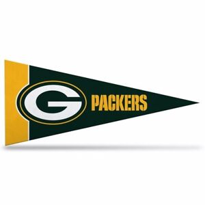 Green Bay Packers Chiefs Mini Pennant 9"x4" Felt Made In Usa