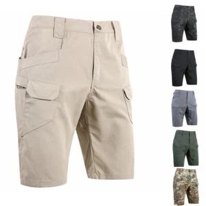 Mens Tactical Shorts Combat Outdoor Trousers Hiking Military Comfort Cargo Pants - Picture 1 of 16