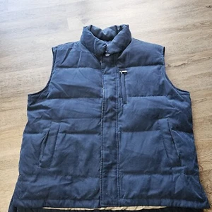 Consensus Outerwear Blue Down Puffer Vest Jacket Mens Size Large - Picture 1 of 8