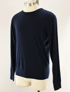 PETER MILLAR Navy Excursionist Flex Wool Blend Crew Neck Sweater MEDIUM NWT - Picture 1 of 2
