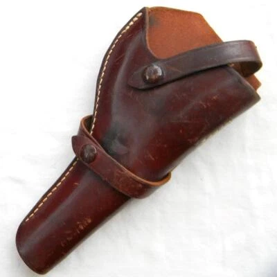 USA RED HEAD 6-inch Colt POLICE REVOLVER vintage leather holster mod 206KDB  6 - Image 1 of 4