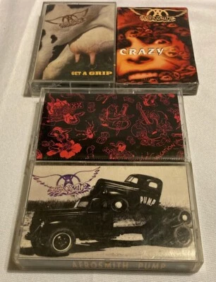 AEROSMITH - Pump/Get A Grip/Permanent Vacation/Crazy Cassette/Tape Lot - Image 1 of 3