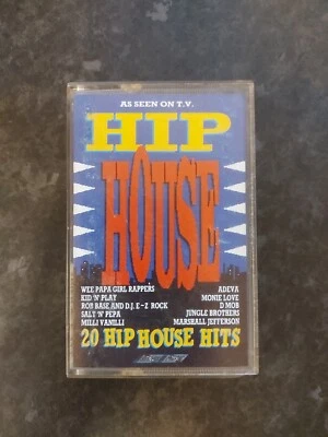 VARIOUS ARTISTS - HIP HOUSE -  CASSETTE TAPE ALBUM 1989 20 HIP HOUSE HITS - Изображение 1 из 4