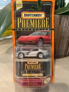 1998 Matchbox Premiere Collection Dodge Viper GTS Coupe SILVER - Picture 1 of 2
