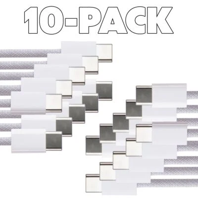 Apple (10 Pack) of 60W (3.3-Ft) USB-C Cables for iPhone 15, iPads, and MacBooks - Image 1 of 2