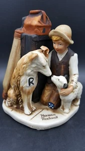 Norman Rockwell Dave Designs Bisque Porcelain Figurine "Friends in Need" NR-13 - Picture 1 of 9