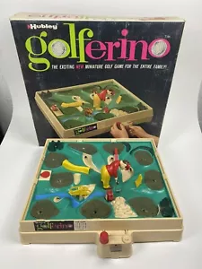 Vintage 1962 Hubley GOLFERINO Tavolo Mini Gioco di Golf 995 SCATOLA ORIGINALE Funziona benissimo! - Foto 1 di 23