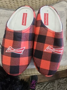 Budweiser Beer Slippers Mens Size  XL - Picture 1 of 4