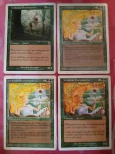 verduran enchantress 4x MTG Green Magic Cards - Picture 1 of 2