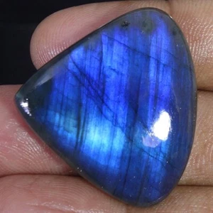 54.20 Cts. A Grade Blue Fire Spectrolite LABRADORITE Fancy Cabochon 30X34X07 MM - Picture 1 of 6