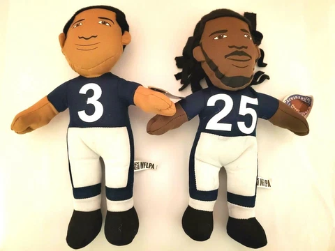 NFL Rallymen 2014 Seattle Seahawks Russell Wilson&Richard Sherman Football Plush Cover
