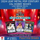 VALTE DISNEY - 2024 FEUILLES METAL POP CENTURY - 10x Boîte Hobby JOUEUR BREAK 1501