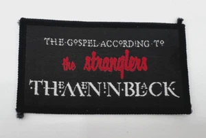 HTF Vintage THE STRANGLERS - THE MEN IN BLACK Sew On Patch, Post Punk England - Picture 1 of 2