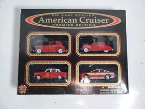 American Cruiser Premier Edition Fire Car Set 1:64 Golden Wheel Diecast Models - Picture 1 of 7