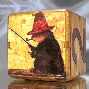Furry Fisherman - Fang des Tages - Backgammon Doppelwürfel 36 mm - Bild 1 von 8