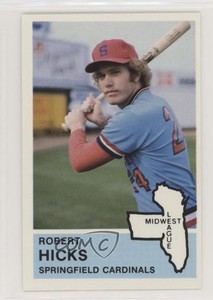 1982 Fritsch Midwest League Stars of Tomorrow Robert Hicks #257