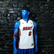 Lebron James Miami Heats Jersey NBA Sleeveless Shirt Adidas Polyester Mens SZ XS