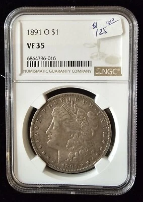1891-O NGC VF 35 Morgan Silver Dollar. - Image 1 of 2