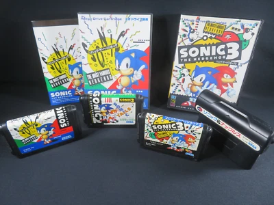 Mega Drive sonic knuckles the hedgehog SEGA MD genesis game Japan 4 cartridge jp - Image 1 of 4