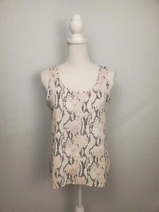 Express Schlangenleder ärmelloses leichtes Top Split Flyaway Back Damen Small. - Bild 1 von 8