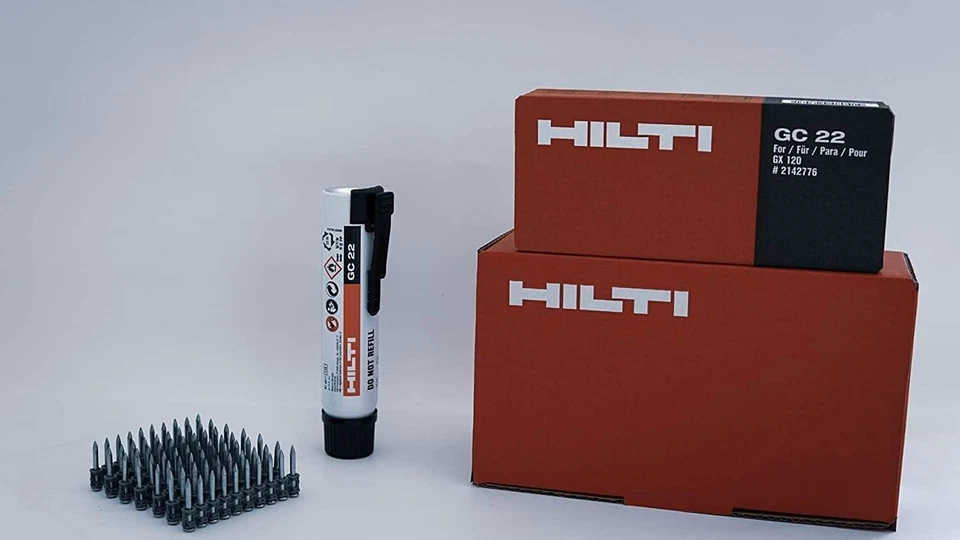 750 HILTI chiodi bulloni X-GN 39MX + cartuccia gas GC22