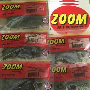 5 PACKS ZOOM Z CRAW 4.5” WATERMELON SEED  (6 Craw/Bag)  +5 DECALS  *CLOSEOUT* - Picture 1 of 4