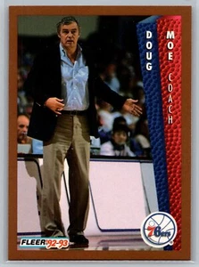 Baloncesto Fleer Doug Moe 1992-93 #173 Philadelphia 76ers - Imagen 1 de 2