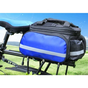 Large Bicycle Bike Cycling Rear Rack Seat Carrier Saddle Storage Bags Waterproof - Picture 1 of 15