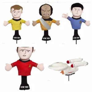 NEW OFFICIAL STAR TREK GOLF DRIVER HEADCOVER. KIRK, SPOCK, KLINGON, SCOTTY. - Picture 1 of 7