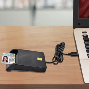 USB Chipkartenleser SIM Kartenleser Personalausweis Lesegerät Reader ID NEU O5X1 - Bild 1 von 13