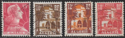 Algeria 1955-57 SC# 265 - Marianne - 267, 268, 269 - Bardo Type of 1954 - Used - Image 1 of 2