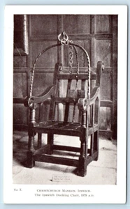IPSWICH Christchurch Mansion - Dining Chair - Suffolk ENGLAND UK Postcard - Picture 1 of 2