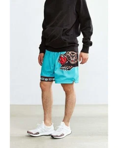 Mitchell & Ness Vancouver Grizzlies 1995-96 AUTHENTIC Aqua SHORTS - Picture 1 of 15