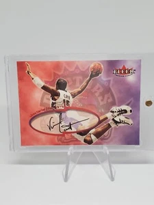 2000-01 Fleer Autographics Vince Carter FACSIMILE Auto Toronto Raptors Legend! - Picture 1 of 15