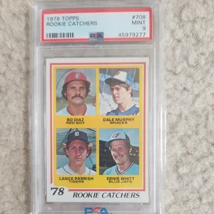 1978 Topps Rookie Catchers #708 Dale Murphy Braves HOF PSA 9 MINT New Slab! - Picture 1 of 2
