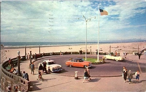 Cartolina d'epoca Seaside Oregon Turnaround & Pacific Ocean 1962 - Foto 1 di 2